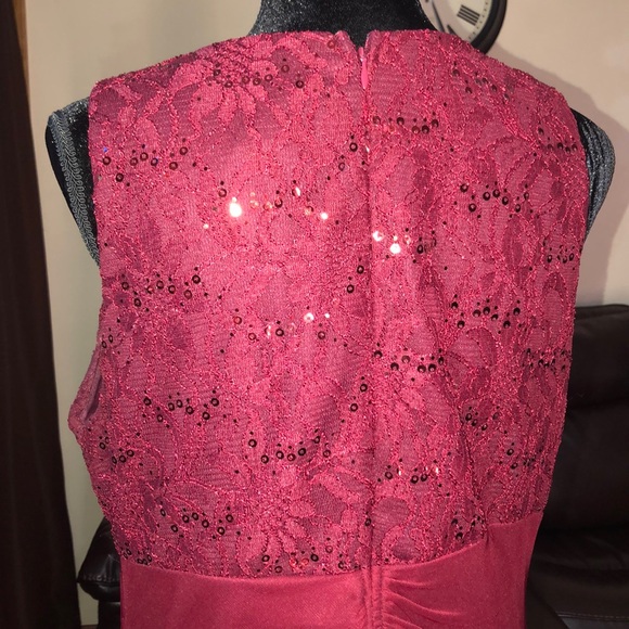 Juno Dress Collection Burgundy Long Dress Size XL - Picture 5 of 8